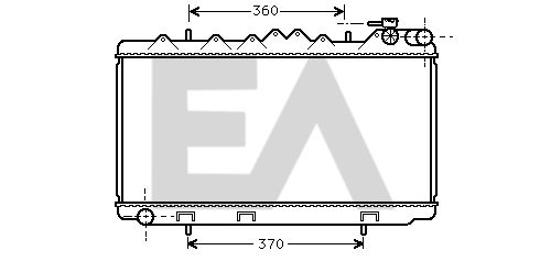 31R18054 EACLIMA Радиатор, охлаждение двигателя