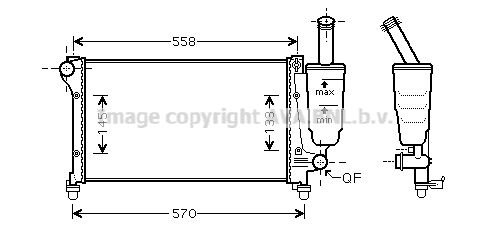 FTA2368 AVA QUALITY COOLING Радиатор, охлаждение двигателя