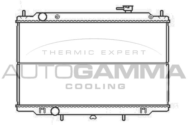 105110 AUTOGAMMA Радиатор, охлаждение двигателя