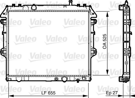 735442 VALEO Радиатор, охлаждение двигателя