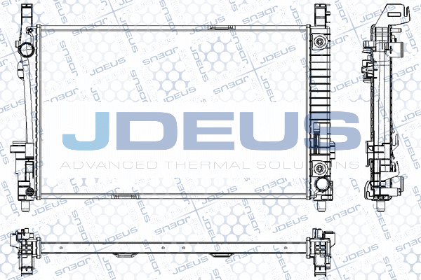 RA0170760 JDEUS Радиатор, охлаждение двигателя