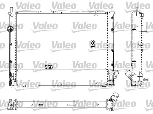 732784 VALEO Радиатор, охлаждение двигателя