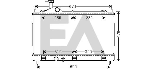 31R51117 EACLIMA Радиатор, охлаждение двигателя