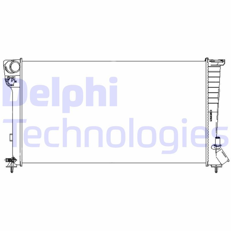 TSP0524053 DELPHI Радиатор, охлаждение двигателя