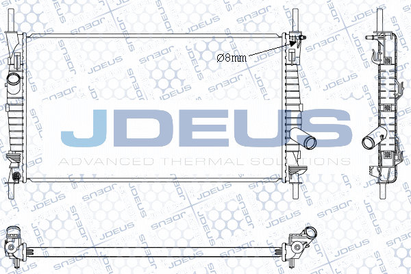 012M37 JDEUS Радиатор, охлаждение двигателя