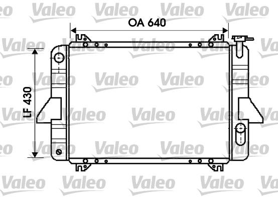 734598 VALEO Радиатор, охлаждение двигателя