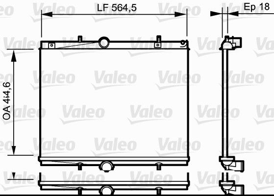 735020 VALEO Радиатор, охлаждение двигателя