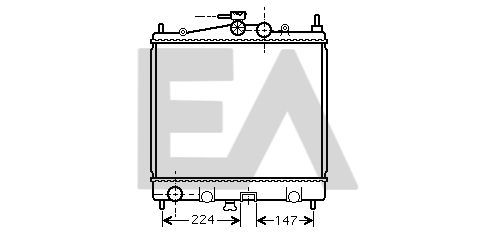 31R18004 EACLIMA Радиатор, охлаждение двигателя