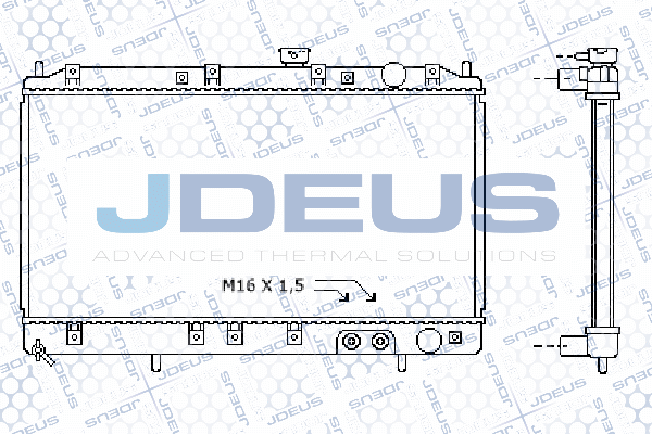 018M28 JDEUS Радиатор, охлаждение двигателя