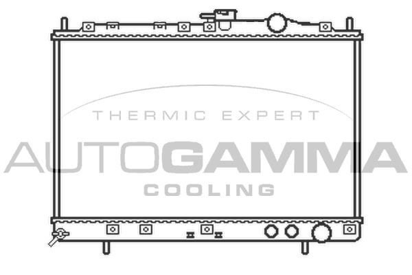 104655 AUTOGAMMA Радиатор, охлаждение двигателя