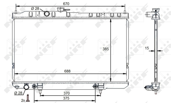 WG1723633 WILMINK GROUP Радиатор, охлаждение двигателя