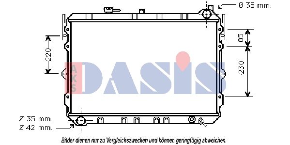 110190N AKS DASIS Радиатор, охлаждение двигателя