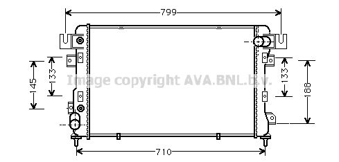 CR2011 AVA QUALITY COOLING Радиатор, охлаждение двигателя