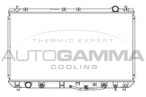 103851 AUTOGAMMA Радиатор, охлаждение двигателя