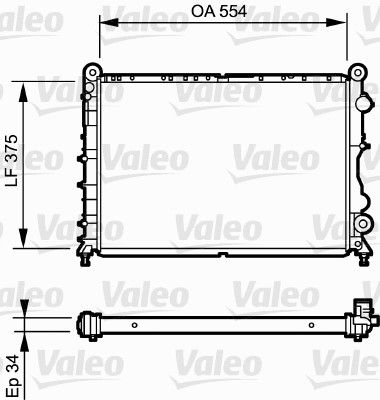 730838 VALEO Радиатор, охлаждение двигателя