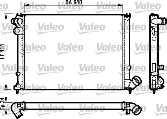 731575 VALEO Радиатор, охлаждение двигателя