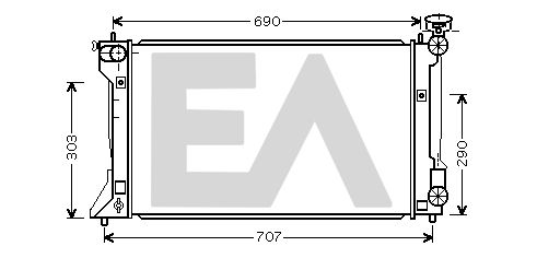 31R71172 EACLIMA Радиатор, охлаждение двигателя