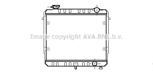 JE2033 AVA QUALITY COOLING Радиатор, охлаждение двигателя