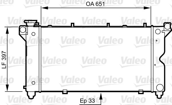 731723 VALEO Радиатор, охлаждение двигателя