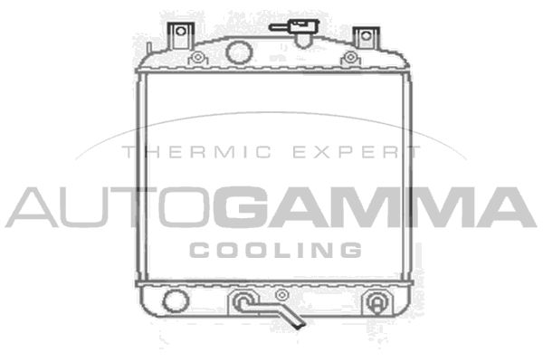 103907 AUTOGAMMA Радиатор, охлаждение двигателя