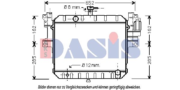 360450N AKS DASIS Радиатор, охлаждение двигателя