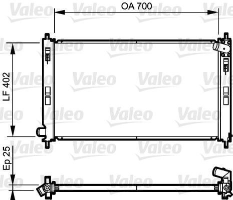 735200 VALEO Радиатор, охлаждение двигателя