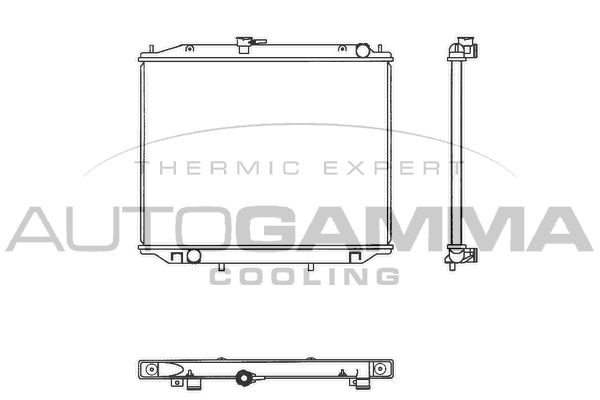 102933 AUTOGAMMA Радиатор, охлаждение двигателя