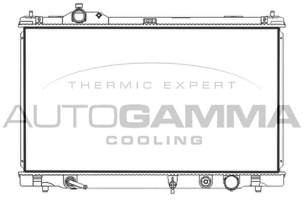 107964 AUTOGAMMA Радиатор, охлаждение двигателя