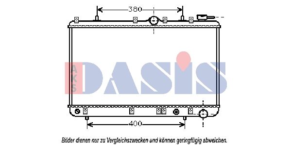 560060N AKS DASIS Радиатор, охлаждение двигателя