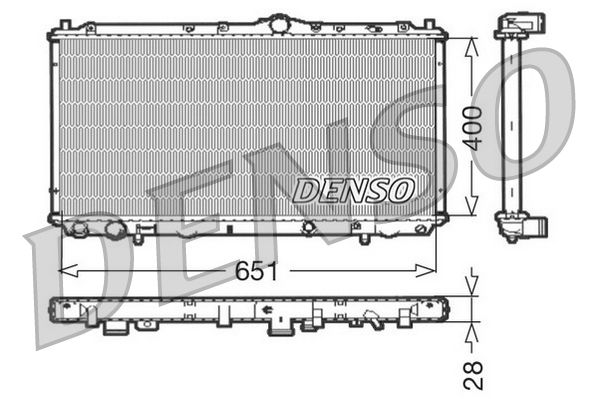 DRM33060 DENSO Радиатор, охлаждение двигателя