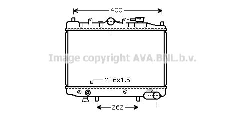 MZ2023 AVA QUALITY COOLING Радиатор, охлаждение двигателя