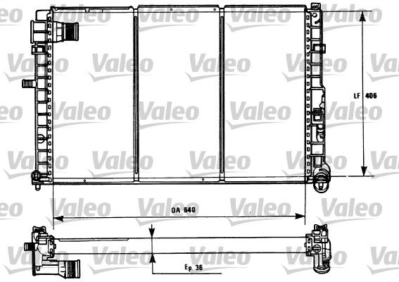 731185 VALEO Радиатор, охлаждение двигателя