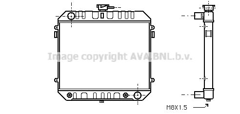 OL2142 AVA QUALITY COOLING Радиатор, охлаждение двигателя