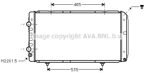 PEA2146 AVA QUALITY COOLING Радиатор, охлаждение двигателя