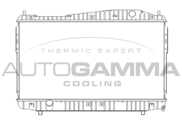 105391 AUTOGAMMA Радиатор, охлаждение двигателя