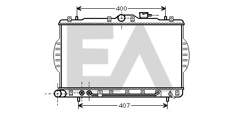 31R28015 EACLIMA Радиатор, охлаждение двигателя