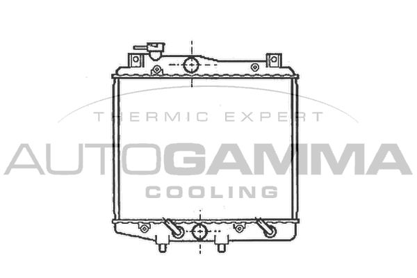 100239 AUTOGAMMA Радиатор, охлаждение двигателя