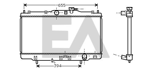 31R26039 EACLIMA Радиатор, охлаждение двигателя