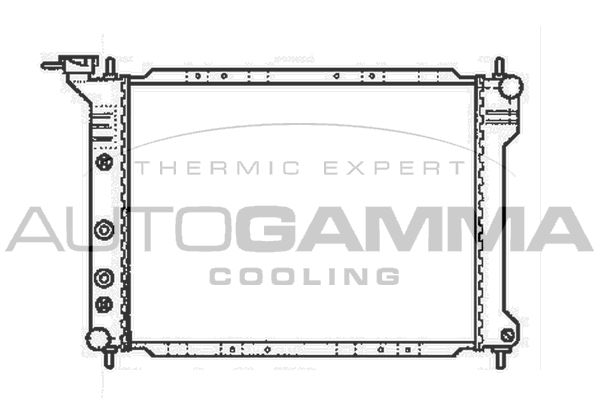 101984 AUTOGAMMA Радиатор, охлаждение двигателя