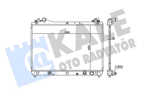 365400 KALE OTO RADYATÖR Радиатор, охлаждение двигателя