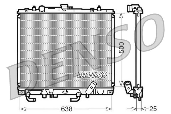 DRM45016 DENSO Радиатор, охлаждение двигателя