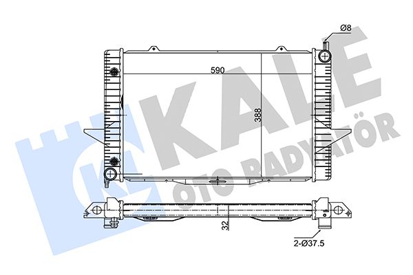 346225 KALE OTO RADYATÖR Радиатор, охлаждение двигателя