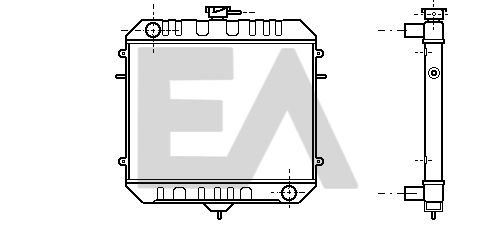 31R54018 EACLIMA Радиатор, охлаждение двигателя