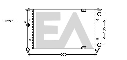 31R67003 EACLIMA Радиатор, охлаждение двигателя