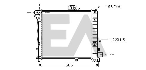 31R62010 EACLIMA Радиатор, охлаждение двигателя