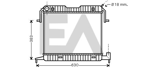 31R54067 EACLIMA Радиатор, охлаждение двигателя