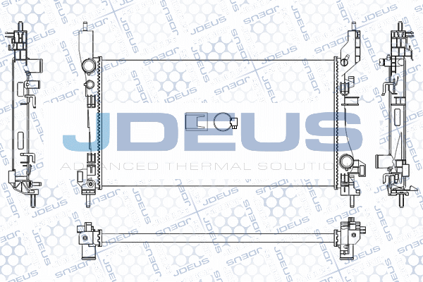 M0111280 JDEUS Радиатор, охлаждение двигателя