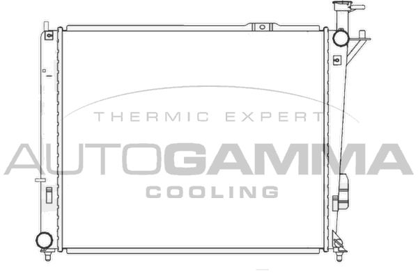 105840 AUTOGAMMA Радиатор, охлаждение двигателя
