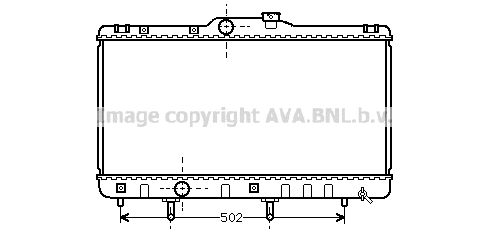 TO2148 AVA QUALITY COOLING Радиатор, охлаждение двигателя