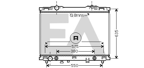 31R36074 EACLIMA Радиатор, охлаждение двигателя